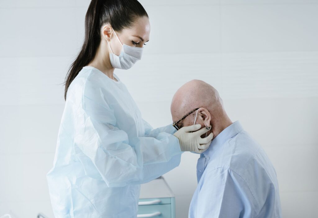 infirmière et patient