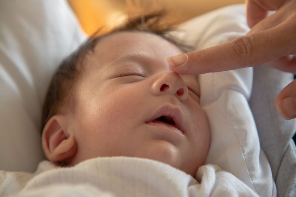Enfant avec bronchiolite